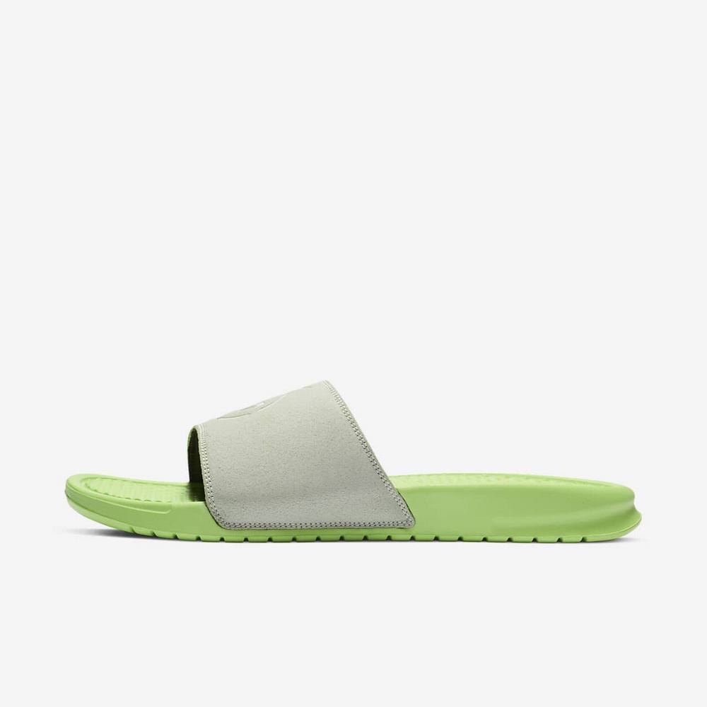 Claquette Nike Benassi N7 Beige 4362-170 Spruce Aura/Flash Crimson/Electric Green Homme | MZV-88374719